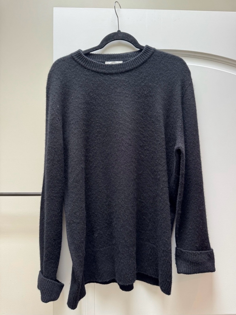 The Row Ophelia Grey Wool Cashmere Oversized Sweater Size S